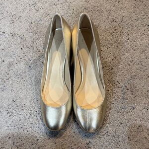 Marc Fisher Gold Women's Block Heel